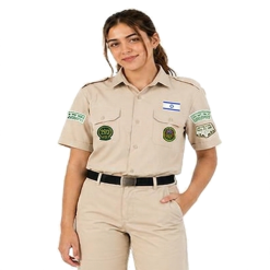 חולצת שכב"ג דקרון יצוגית קצרה מדגם פרימיום (בד מיוחד ועבה ותפירה מיוחדת)